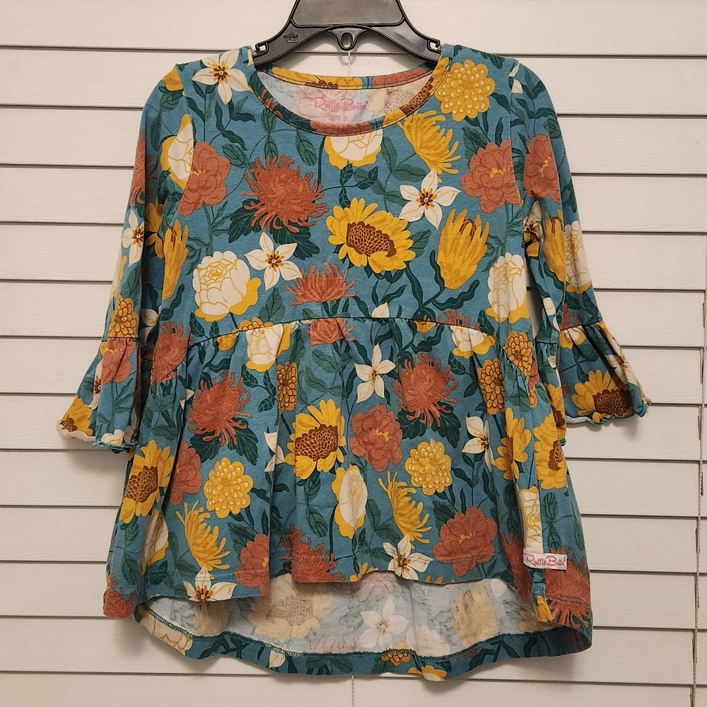 Ruffle Butts Bella Top with Bell Sleeves Size 5